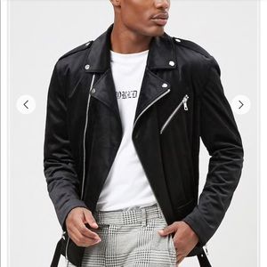 Velour Moto Jacket - Faux Suede Forever 21